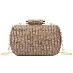 5170 Small Straw Purse Clutch ,Woven Handbag Raffia Bag for Summer,Wicker